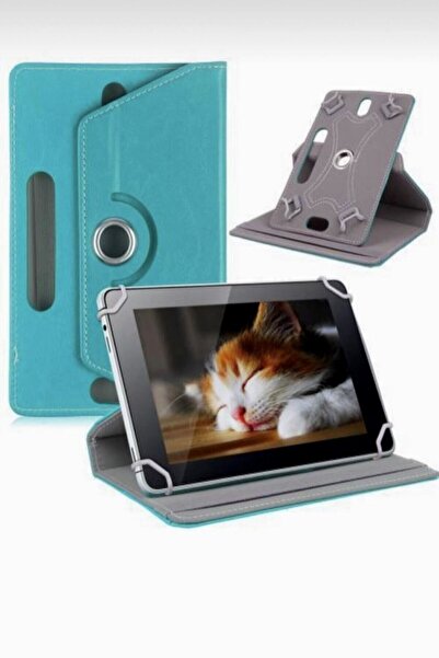 TEKNETSTORE Vorcom Sx Pro 64gb 10.1 Inch Uyumlu Deri Tablet Kılıf Sıtandlı 360° Dönebilen