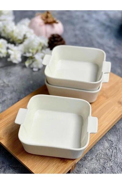 şirineşyalarım Porselen Kare Kase 3 Lü