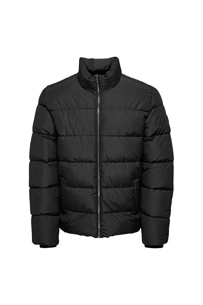 Only & Sons Ανδρικό παλτό και μπουφάν Puffer Onsmelvin Life - Δερμάτινο, Μαύρο, Otw Vd 22019345