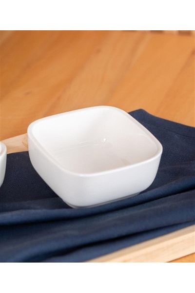 şirin eşyalarım Pure Royal Porcelain 6-Piece Square Bowl 9 cm