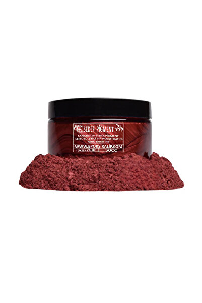 cnk craft shop Epoksi Reçine Kırmızı Kiremit 50cc Sedef Toz Pigment Epoksi Bo...