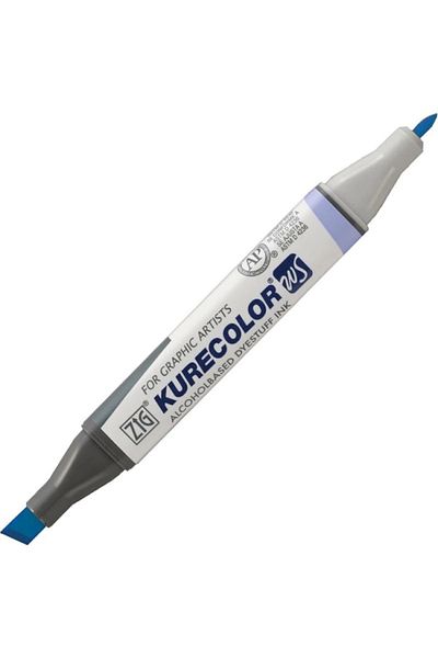 Zig Zig Kurecolor Kc-3000 304 Twin S Marker Pen Cobalt Blue