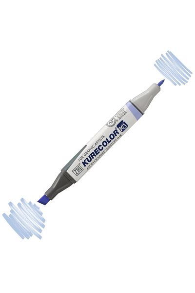 Zig Zig Kurecolor Kc-3000 341 Twin S Marker Pen Shadow Mauve