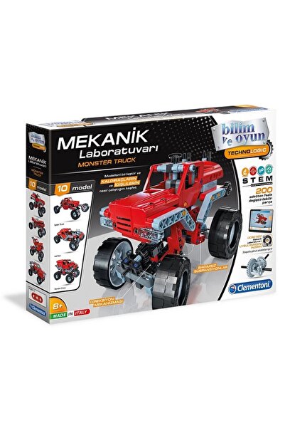 CLEMENTONI شاحنات الوحش لمختبر الميكانيكا للأعمار من 8 سنوات فما فوق