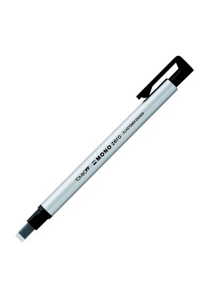 Tombow Mono Zero Pen Type Eraser Flat Tip Silver Lv-t-eh-kus 04