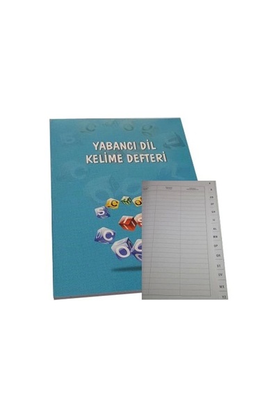 Genel Markalar Gürpaş 14*20 Karton Kapak Yabancı Dil Kelime Defteri