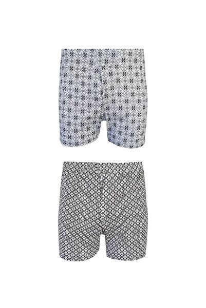 marufshop 2 ШТ. З ДЕТАЛЯМИ У ВИГЛЯДІ КНОПОК, 100% БАВОВНА, ПРЕДУПЕРЕДЖУЮЧИЙ ПРИНТ, ЧОЛОВІЧІ БОКСЕРКИ