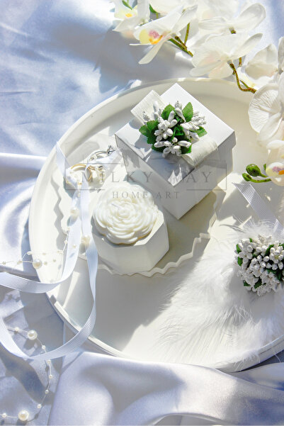 Milky Way Home Art White Bud Collection3/ Wedding / Nikah Hediye/ Nişan hediy...