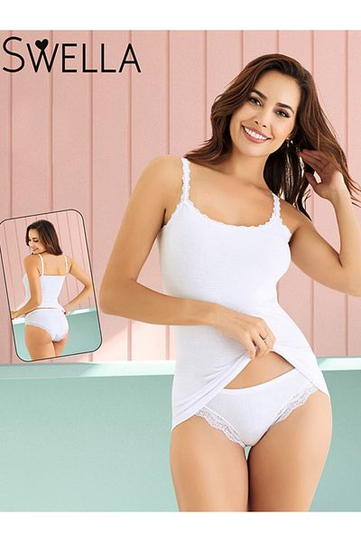 DK İÇ GİYİM Athlete Panty Suit with Lace Straps 3001