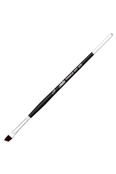 Pebeo Synthetic Flat Cut Handle Oil Acrylic Brush No:1/4