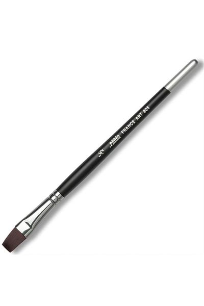 Pebeo Flat Cut Handle Oil Acrylic Brush Black No:1/2