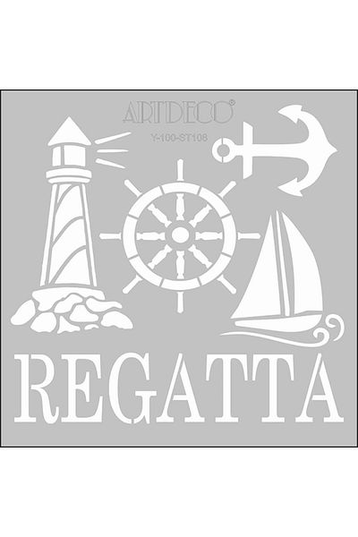 Artdeco Stencil 30x30cm Sea Circle 108
