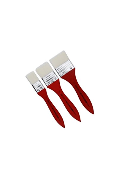 Rich Fr-120 Texco 1500 Serisi Kırmızı Saplı 3'lü Zemin Fırça Set