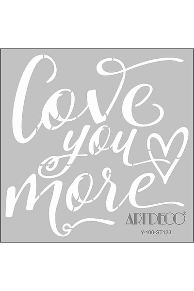 Artdeco Stencil 30x30cm Love Pattern - 123
