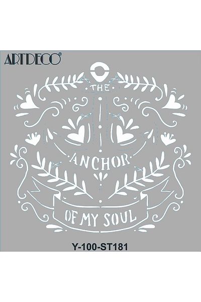 Artdeco Stencil 30x30cm Spike of the Spirit 181