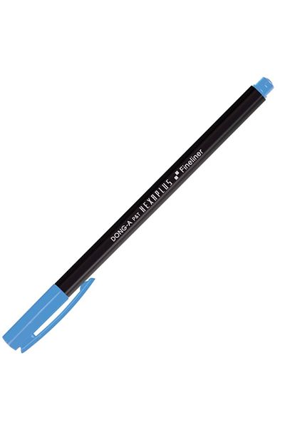 Dong-A Hexaplus Fiber Tip Fineliner Pen Light Blue No:36