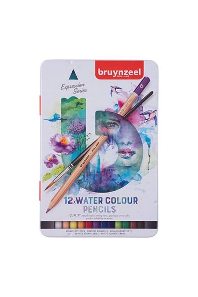 Bruynzeel Expression Water Color - Dry Water Color Pen Set 12 pcs