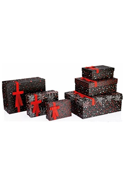 Gıpta Festıve Dikdörtgen Hediye Kutusu Bx6641 B 140x200x80 mm