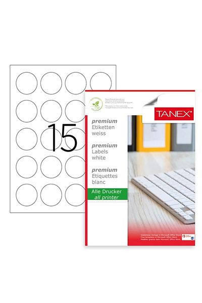 Tanex 0.50 Mm Laser Copy Round Tw 2150 - 100 Yp Label