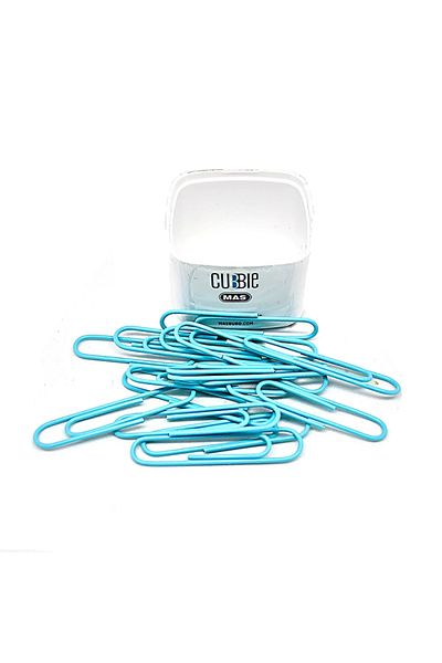 Mas 1268 Cubbie Colored Giant Paper Clip Turquoise