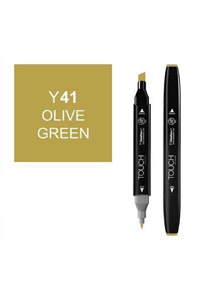 Ponart Twin Y-41 Double Ended Marker - Olive Green