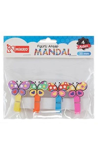 Mikro Fm-24/04 Figured Wooden Peg Colorful 35mm