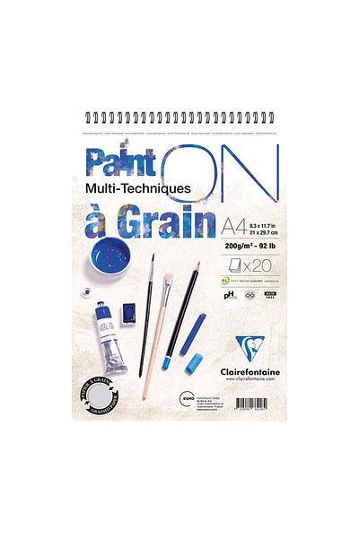 Clairefontaine Esmo Claırefontaıne Paınt-on A Graın A4 Top Spiral Multi-Purpose