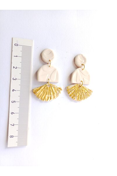 CREATİVESHOP Modern Earrings, Handmade Earrings, Design Earrings, Polymer Clay Earrings