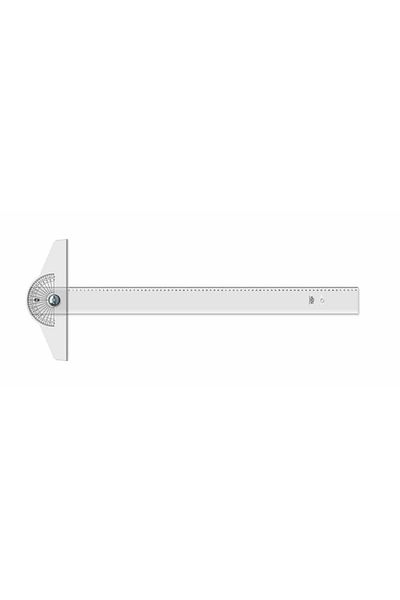 HATAS Minkale Headed Thin Bizote Transparent T Ruler 85 Cm