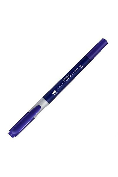 Dong-A Brush Tip Double Sided Calligraphy Pen Blue No:38