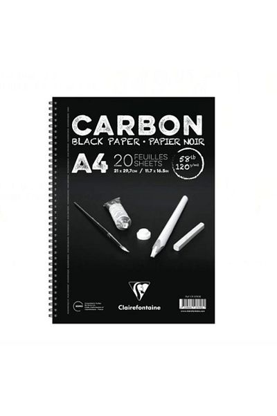 Clairefontaine Esmo Cr 97617 Carbon Black A5 Side Spiral Black
