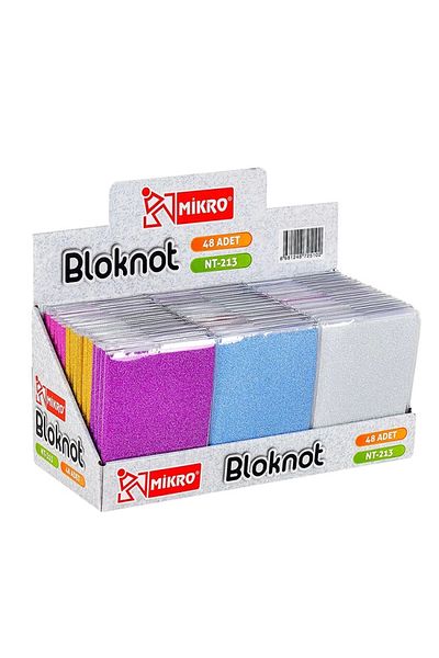 Mikro Nt-213 Glittered Lined Notepad (1 Piece)