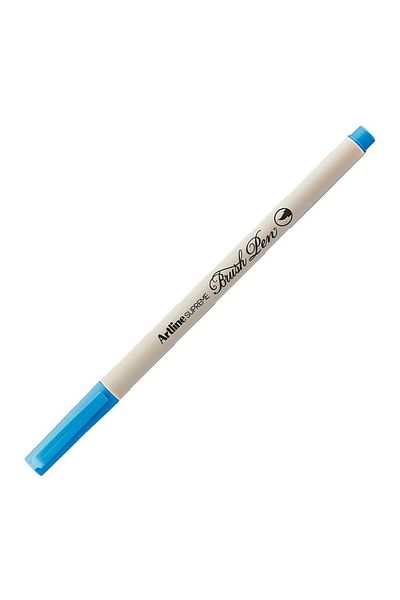 artline Supreme Epfs-f Brush Tip Pen Highlighter Blue