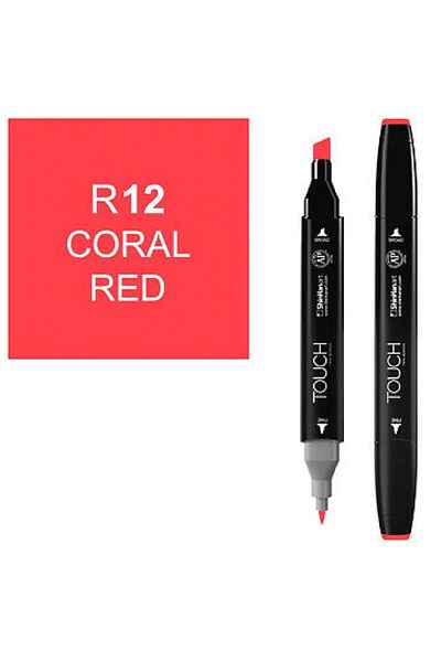 Ponart Marker Coral Red - Twin R-12 Double Ended