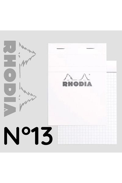 Rhodia Rhodia Rb13201 A6 Checked Memo Pad White Cover 80 Yp