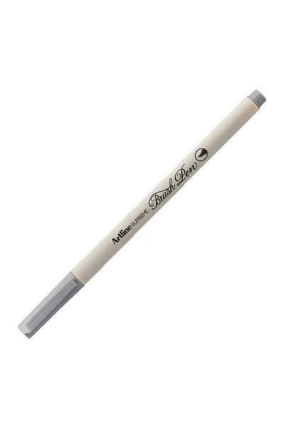 artline Pastel Gray Supreme Epfs-F Brush Tip Pen