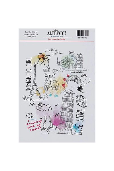 Artdeco Easy Transfer 35x50cm Pattern No:1