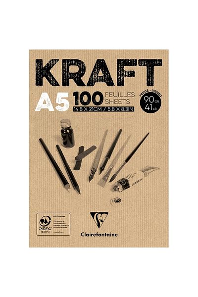 Clairefontaine Esmo Dk 96544 A5 كرافت كتلة رسم متعددة الأغراض 90 جرام