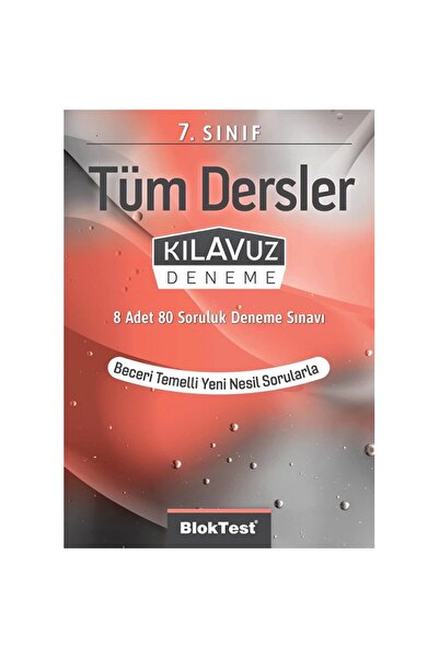 Tudem Yayınları 7. Sınıf Bloktest Tüm Dersler Kılavuz Deneme