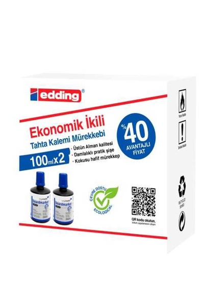 Genel Markalar Tahta Kalemi Mürekkebi Mavi 100 ml 2 Li Lm1199k203