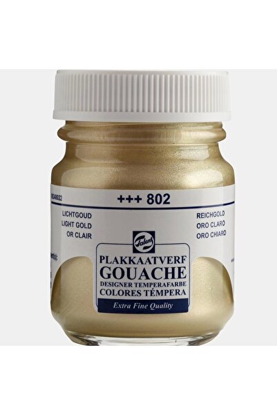 Talens Guaj Boya 16 ml Light Gold (PARLAK ALTIN) 802 - 10'lu Paket