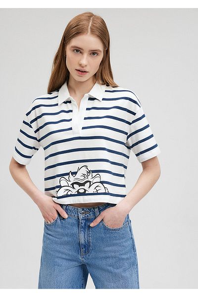 Mavi Tricou cu imprimeu Tasmanian Monster Bleumarin Crop/Scurt1612490-84634