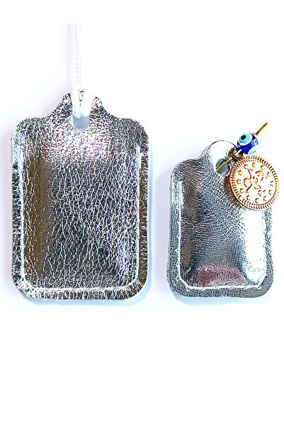 ViP GiFT Anne bebek Dörtgen Cevşen Dualı Kolye Muska Hakiki Deri El Yapımı (T...