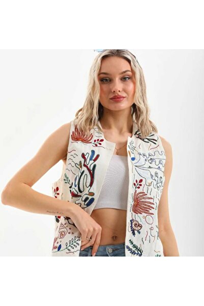 Kısmetin Butiği women's embroidery vest NEW COLLECTION FOR DIFFERENCE LOVERS