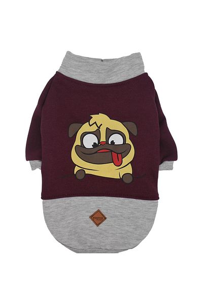 Pawstar Purple Pug Sweat Cat Dog Sweat Cat Dog Outfit