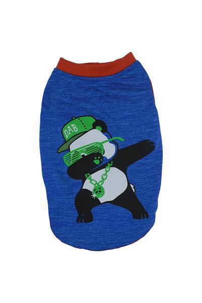 Pawstar Dark Blue Panda Big T-shirt Sax Panda Big Dog Sweatshirts Large Dog Outfit (15-45KG)