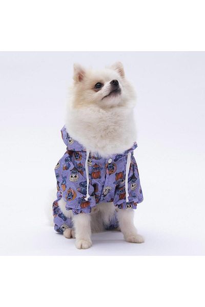 Pettrend Sticth Jumpsuit Raincoat Dog Apparel Dog Raincoat