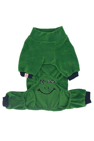 Pawstar Dark Green Smile Jumpsuit Cat Dog Jumpsuit Cat Dog Outfit