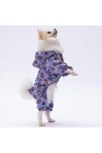 Pettrend Sticth Jumpsuit Raincoat Dog Apparel Dog Raincoat