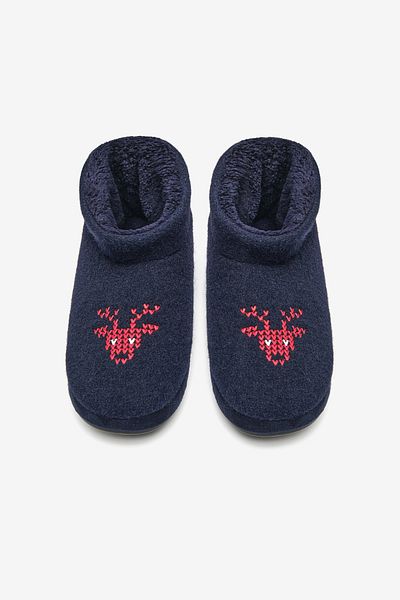 Penti Dunkelblaue Newyear-Heimstiefel für Herren